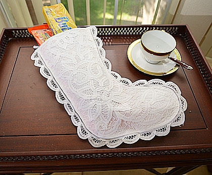 Large Battenburg Lace Stockings. All Lace Style. - Click Image to Close